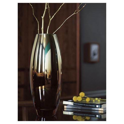 Image of Tesco Gold & Bronze Ombre Metallic Vase