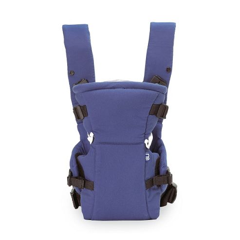 Image of Mothercare Two Position Baby Carrier - Navy Polka Dots