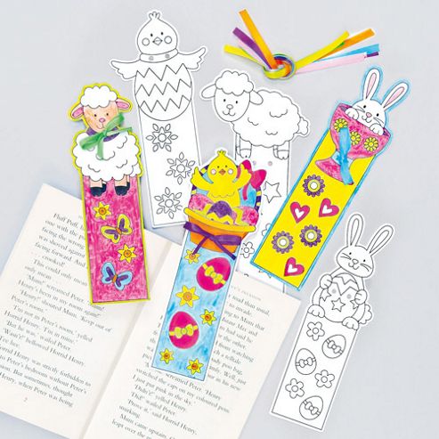 Image of Easter Colour-in Bookmarks (pack Of 12)