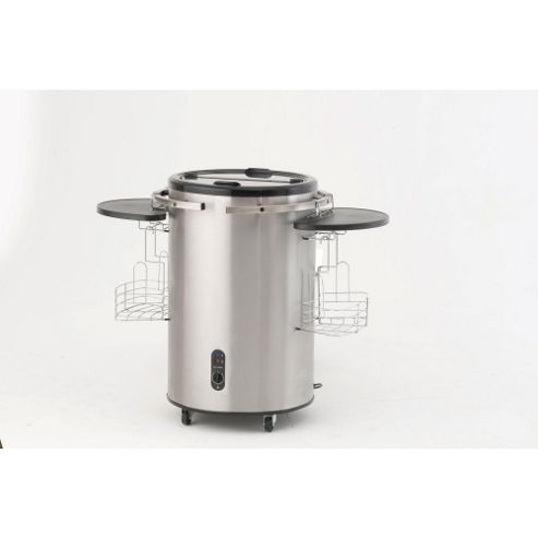 Image of Lifestyle Stainless Steel Party Drinks Cooler With Split Glass Lid (electric)