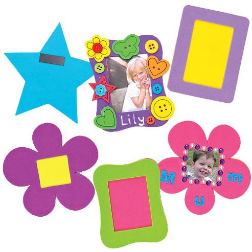 Image of Mini Foam Magentic Photo Frames (pack Of 12)