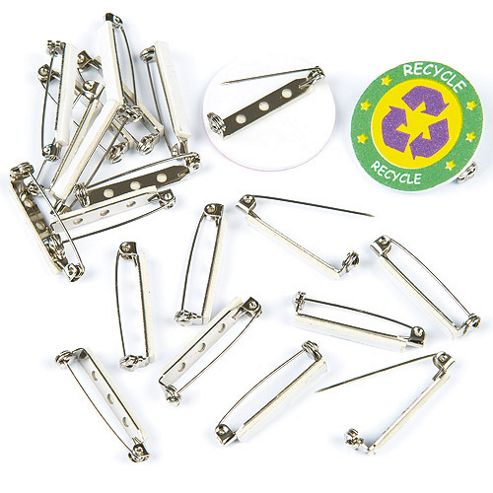 Image of Self-adhesive Craft Badge Pins (pack Of 20)