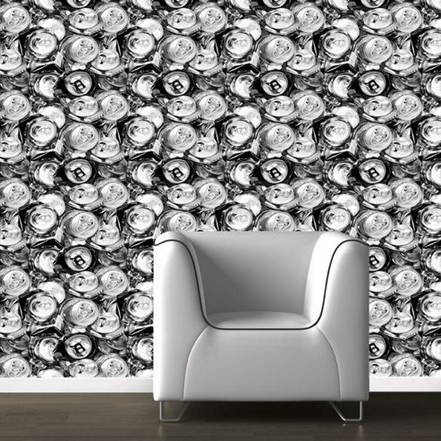 Image of Muriva Can Cans Wallpaper