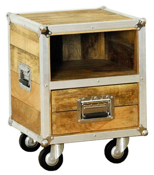 Image of Baumhaus Irc10a Roadie Chic Oak Lamp Table