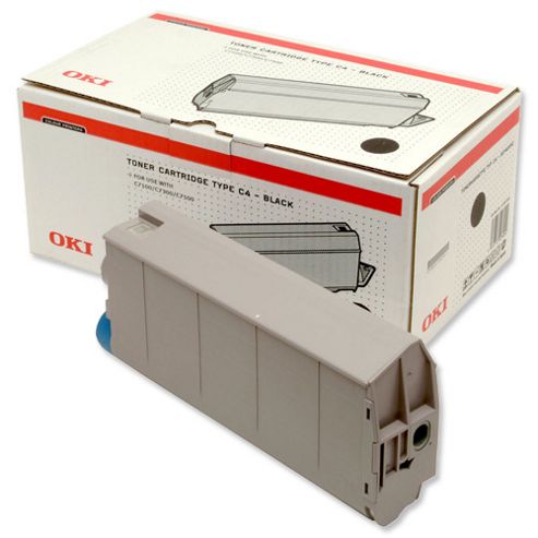 Image of Oki Type C4 Toner Cartridge For C7100/7300/7500 Printers (black)