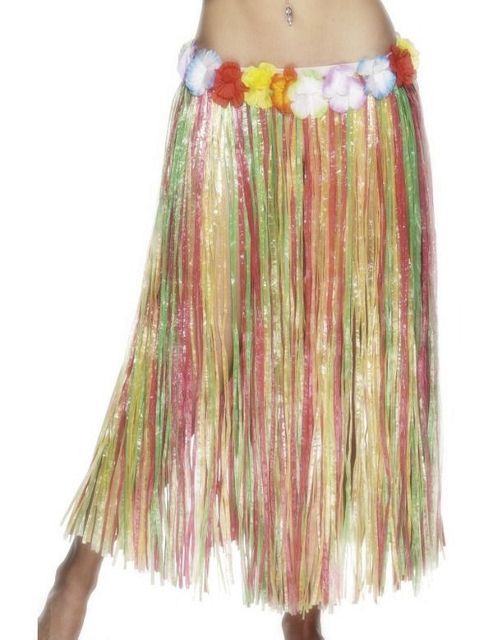 Image of 79cm Hawaiian Hula Skirt Multicolour