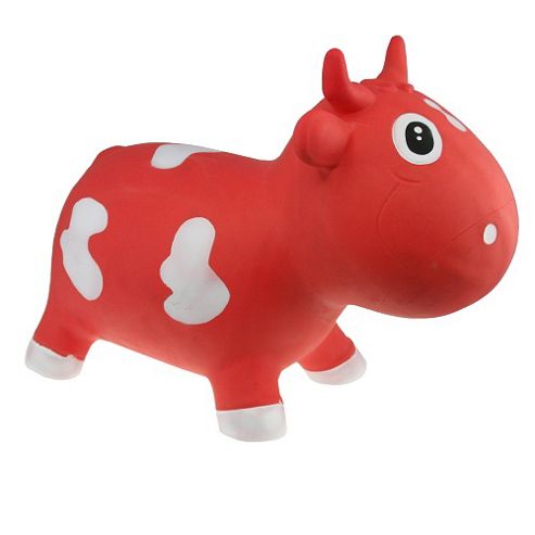 Image of Bella Inflatable Cow Space Hopper - Red & White