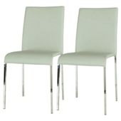 Denna Pair Dining Chairs Light Grey