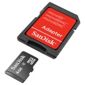 SanDisk MicroSDHC memory card Class 4 with Adapter - 4GB.