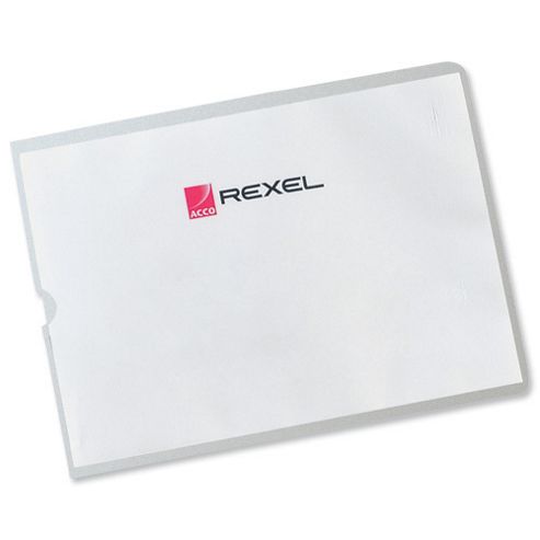 Image of Rexel Card Holder Polypropylene Wipe-clean Top-opening A5 Ref 12093 [pack 25]