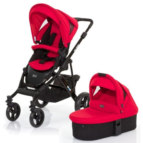 Image of Abc Design Mamba 3 In 1 Pushchair & Carrycot (black/cranberry)