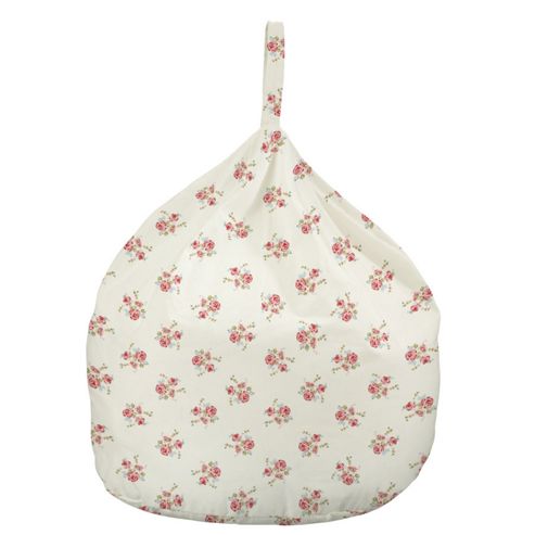 Image of Bean Bag - Roses Natural