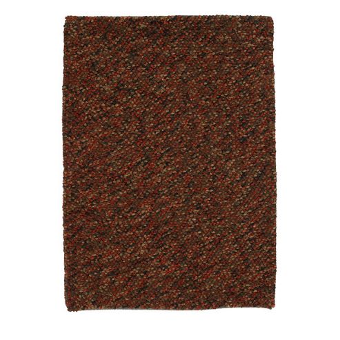 Image of Oriental Carpets & Rugs Pebbles Terracotta Knotted Rug - 170cm L X 120cm W