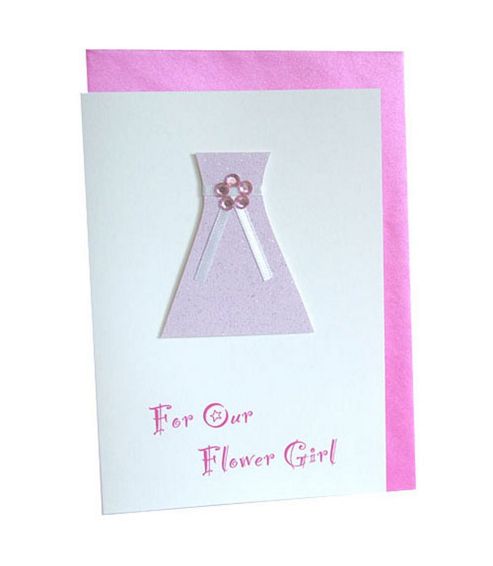 Image of Little Gem Flower Girl Wedding Card