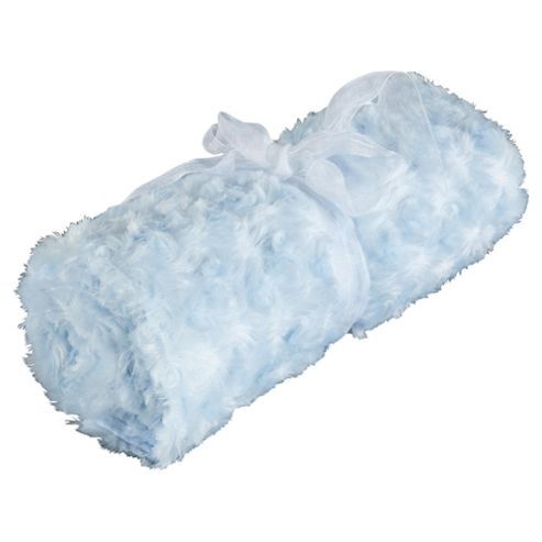 Image of Tesco Loves Baby Rose Blanket Blue