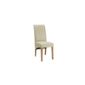 Originals Fletton Chair Recast Leather Chair in Cream with Natural Legs (Set of 2)