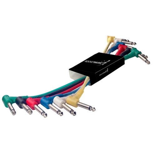 Image of Rocket 6 X Mono Angled Patch Cables - 60cm