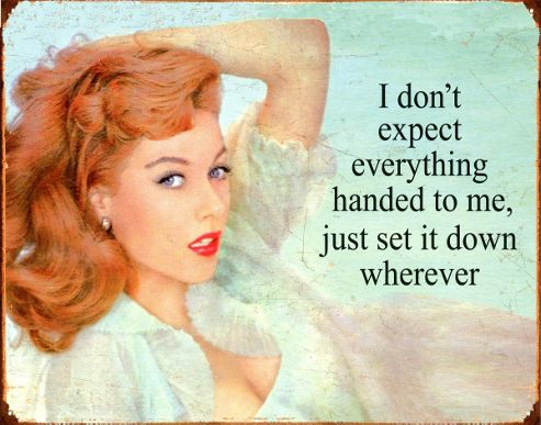 Image of I Don't Expect Everything Handed To Me Tin Sign