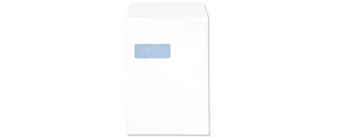 Image of Q-connect Envelope C4 Window 100gsm White Self-seal Pack Of 250 Kf3535