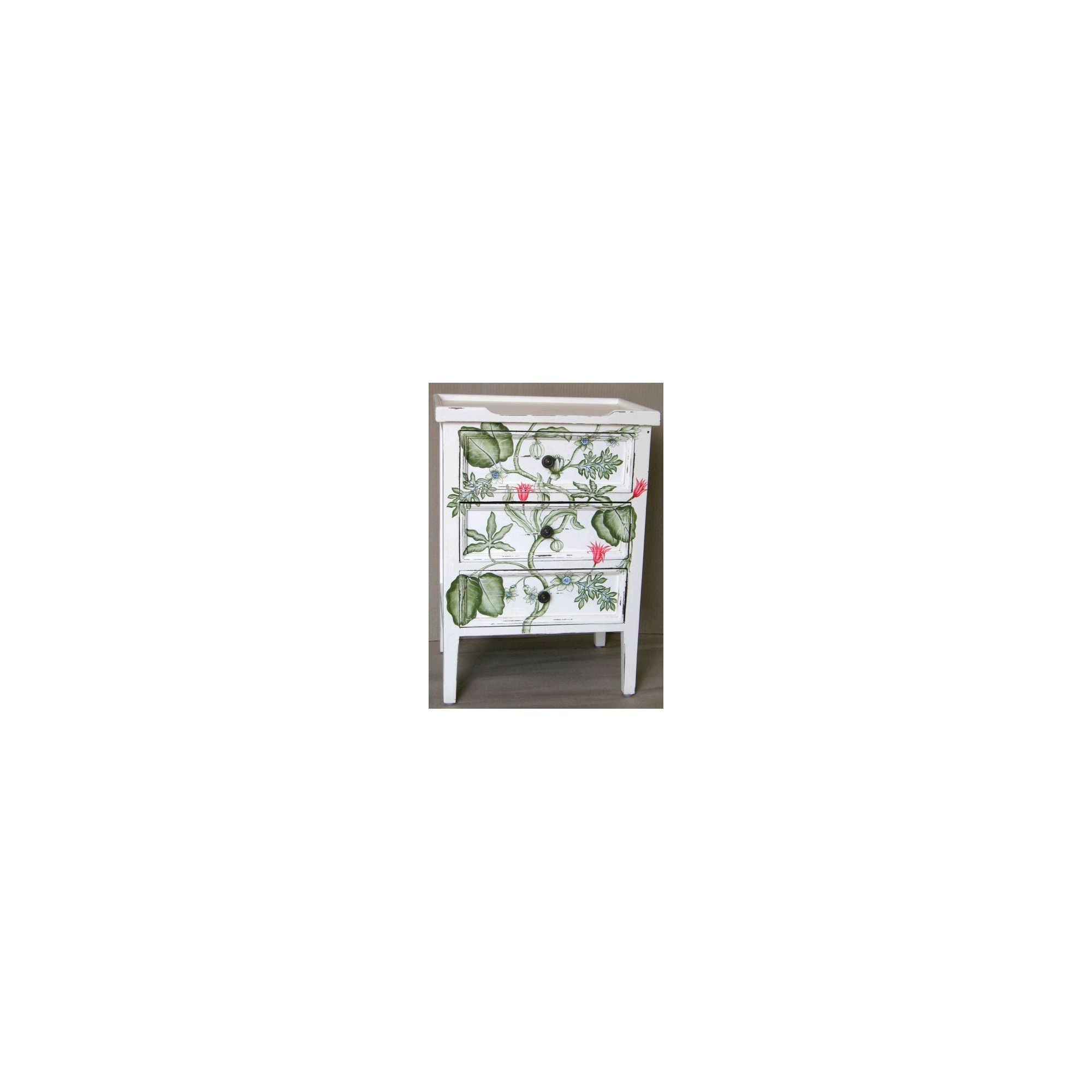 Lock stock and barrel Shell Eton 3 Drawer Side Table - English Garden at Tesco Direct