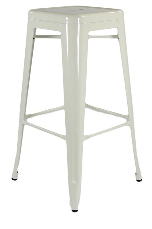 Image of Xavier Pauchard High White Tolix Style Stool