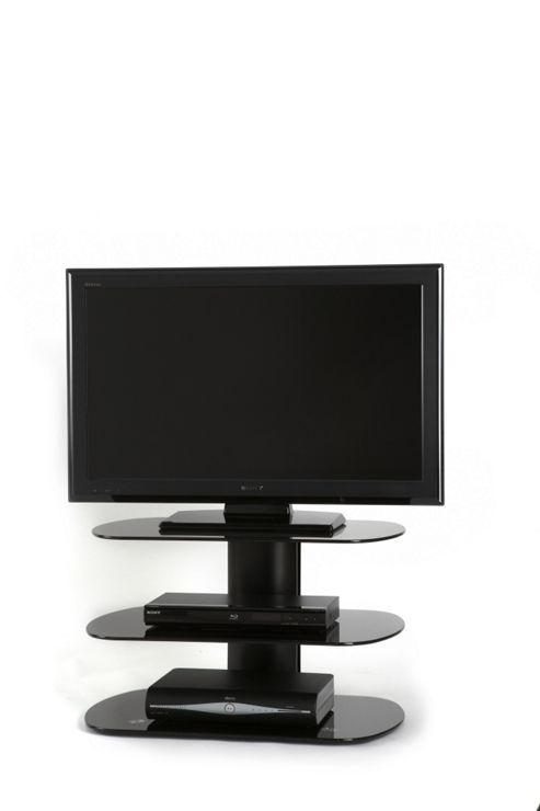 Image of Off The Wall Skyline Tv Stand - Black