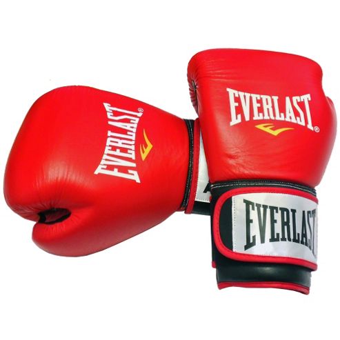 Image of Everlast Leather Sparring Boxing Gloves - 14oz