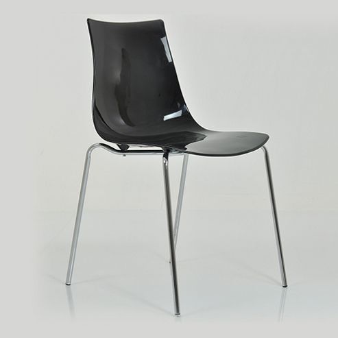 Image of Odense Gel Plastic Dining Chair Black