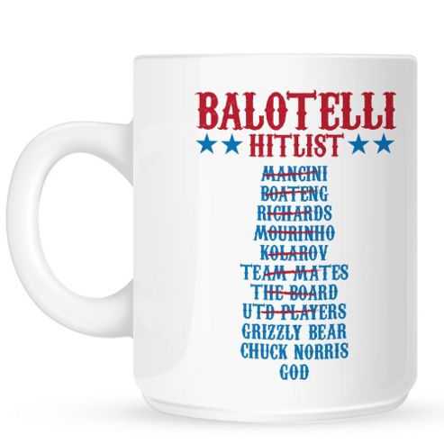 Image of Balotelli Hit List 10oz Ceramic Mug