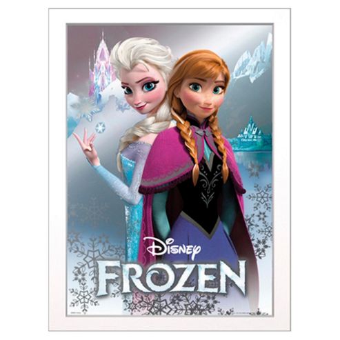 Image of Disney Frozen Anna And Elsa Framed Print, 70x50cm