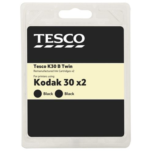 Image of Tesco (kodak 30) 2 Pack Printer Ink Cartridge - Black