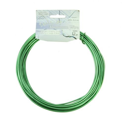 Image of Aluminium Wire 1.9mm Green