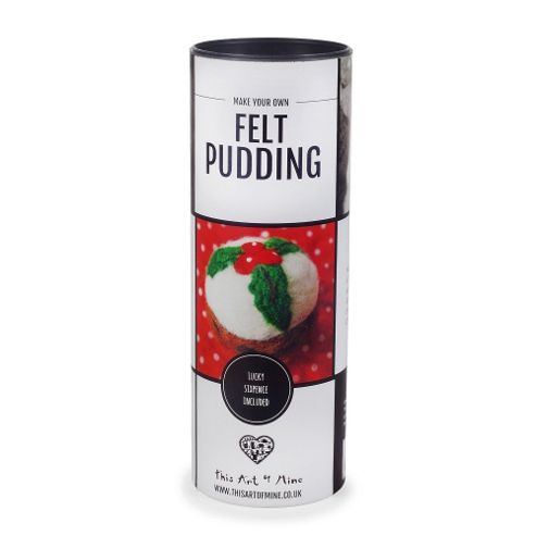 Image of Make Your Own Felt Christmas Pudding Craft Gift Kit