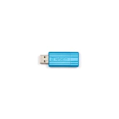 Image of Verbatim 32gb Store 'n' Go Pinstripe Usb Drive - Caribbean Blue