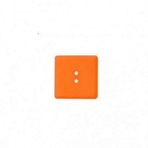 Image of Buttons 25mm - Orange Square 2 Hole