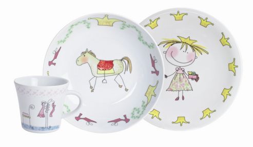 Image of Kahla Kids 3 Pieces Tableware Set - Fairy-tale Princess