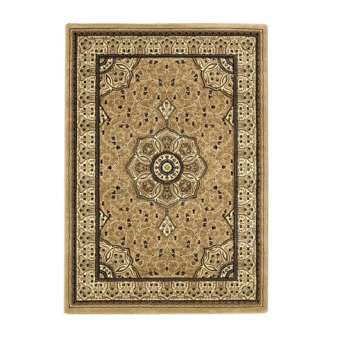 Image of Oriental Carpets & Rugs Heritage 4400 Beige Rug - 80cm X 140cm