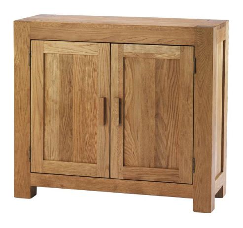 Image of Chunky Oak Small Two Door Sideboard