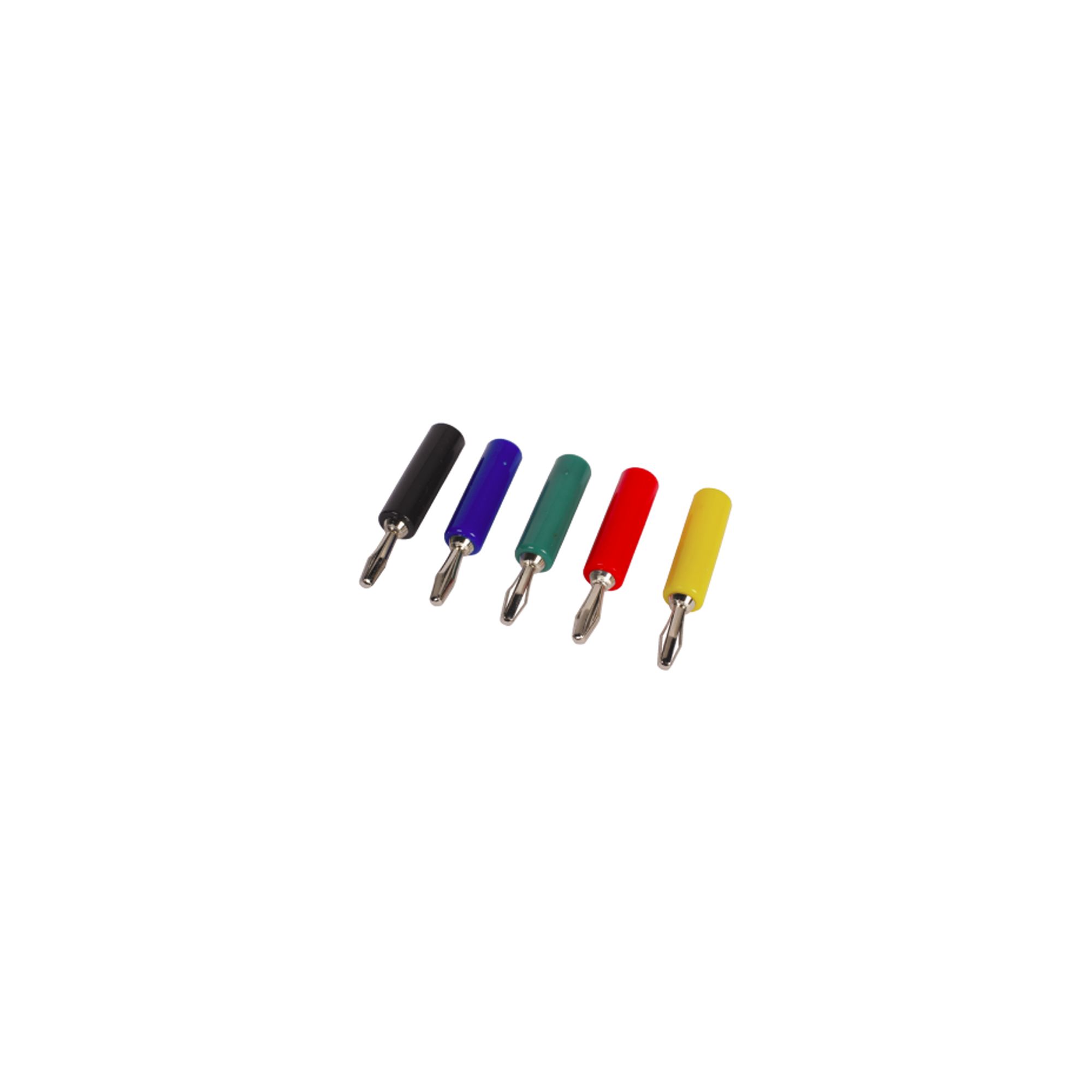4mm Test Cable Lead Nickel Plated Connector Plug Black