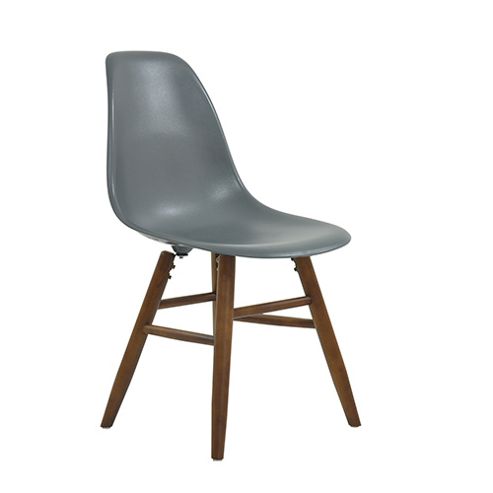 Image of Grw Dining Chair Dark Grey Walnut Leg