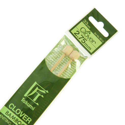 Image of Clover Takumi Bamboo Knitting Needles - 2.75mm - 2pk
