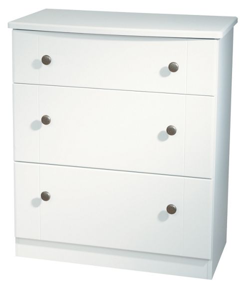 Image of Welcome Furniture Kingston 3 Drawer Chest - White