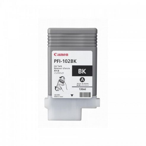 Image of Canon Pfi-102bk Black Ink Tank (130 Ml)