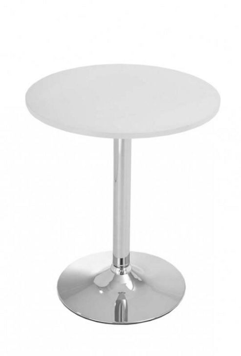 Image of Urbane Designs Side Table - White / Chrome
