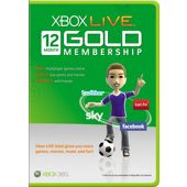 X360 Live 12 Month Gold Card