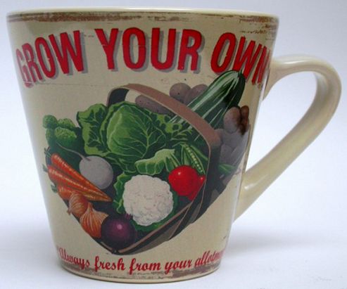 Image of Martin Wiscombe Grown Your Own Design Mug, Vegetables