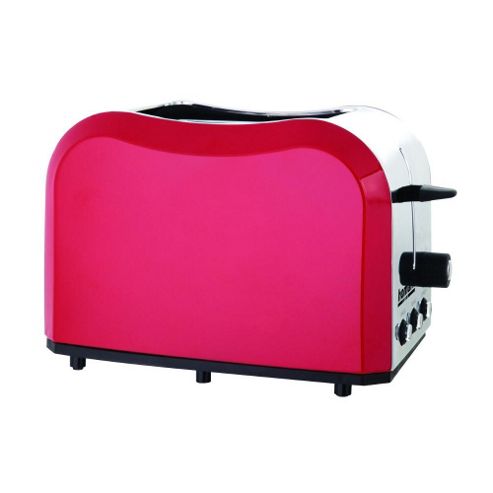 Image of Homark Hmtt100rd 2 Slice Toaster With Electronic Browning Control In Red