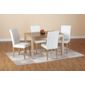 Home Essence Oakmere 5 Piece Dining Set - Cream