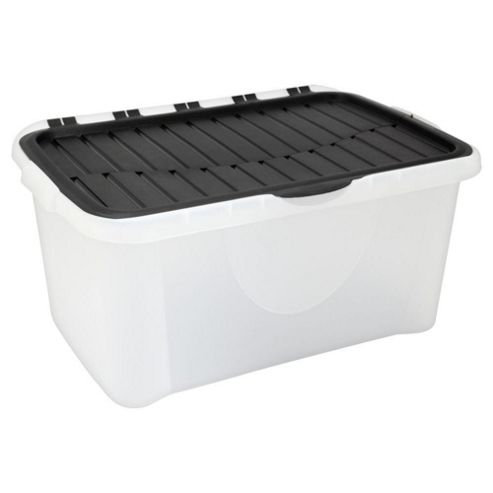 Image of Tesco 40l Crate With Flip Lid
