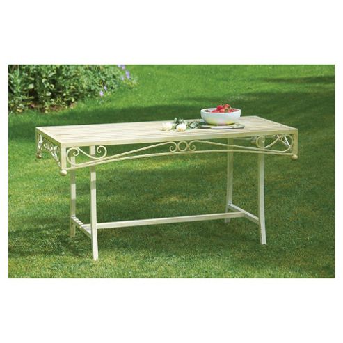 Image of Versailles Low Garden Table, Antique Cream